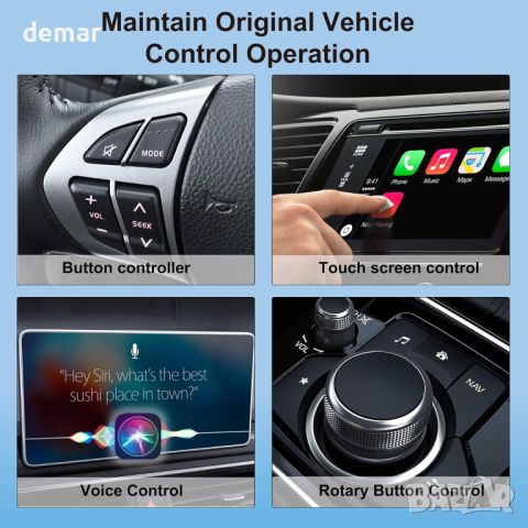 CarPlay безжичен адаптер за iPhone, Mini Wireless Carplay адаптер Dongle за Apple, снимка 6 - Аксесоари и консумативи - 46555181