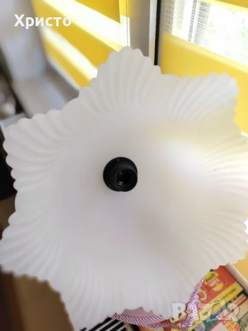 Лампа за таван керамика и дърво, снимка 4 - Лампи за таван - 50739532