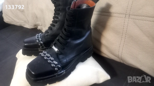дамски кубинки естествена кожа, снимка 4 - Дамски ботуши - 53055406
