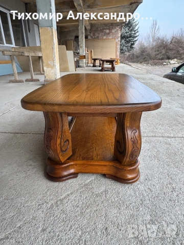 Холна маса от дъбов масив, снимка 5 - Маси - 53334314