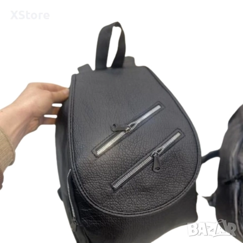 Елегантна и практична дамска раница от еко к. с двойни ципове, снимка 7 - Чанти - 52582842