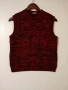 Нов дамски червен плетен елек S размер, снимка 1