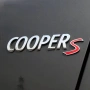 Cooper S Емблема за Mini Cooper – Черен Гланц / Сребрист Badge за Багажник R55 R56 F56 F60, снимка 3