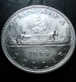 1 долар 1966 Канада сребро, снимка 3