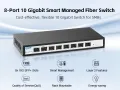 YuLinca 8-портов Уеб Суич/комутатор 10Gbps SFP+управление>1G/2.5G/10G SFP модул/160Gbps честота, снимка 7