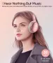 НОВИ! Bluetooth 5.0 слушалки с микрофон, Noise Cancelling, черни, розови, снимка 6