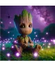 Пазители Groot Groot Груут детски 5D гоблен диамантен картина мозайка за направа по схема с камъчета, снимка 2