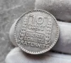 Сребърна монета 10 Francs 1939, снимка 1