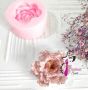 3D грамаден Красив Карамфил цвете силиконов молд форма фондан гипс шоколад свещ декор, снимка 1 - Форми - 45175065