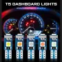 Супер ярка T5 Led крушка 3SMD 3030 светлина Лампа за арматурното табло на кола индикатор за табло, снимка 14