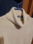 Дамски пуловер с поло яка в бежов цвят , снимка 2