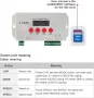 ruimeimei K-1000C адресируем програмируем контролер с SD карта WS2812B APA102C SK6812 WS2811 WS2801, снимка 3