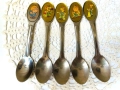 Красиви детски лъжички от Англия с маркировки, снимка 1