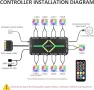 PWM Компютърен вентилаторен хъб 5V ARGB адресируем корпус за компютър PWM вентилатор 1-9 порта, снимка 1