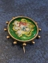 Сребърна брошка с guilloche enamel., снимка 4