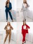 Елегантен дамски комплект сако и панталон, 4цвята , снимка 1 - Костюми - 45793999