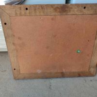 Метална релефна плоча в дървена рамка, снимка 4 - Антикварни и старинни предмети - 45095578