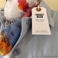 Цветен шал в прекрасен десен и ново яке  American Vintage, снимка 3 - Якета - 45472076