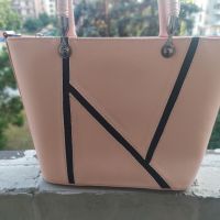 Нова дамска чанта розова чанта кожена чанта , снимка 8 - Чанти - 45156445