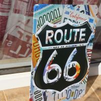 Метална табела кола Route 66 път магистрала номера Америка, снимка 2 - Декорация за дома - 45408638