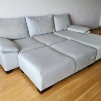 Ъглов диван с табуретка, снимка 5 - Дивани и мека мебел - 45483898