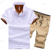 Мъжки летен комплект от две части, къси панталони и риза, 15цвята , снимка 2 - Други - 45266072