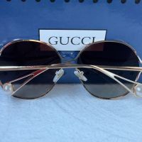 GUCCI 2024 с лого дамски слънчеви очила кръгли УВ 400, снимка 9 - Слънчеви и диоптрични очила - 45169238