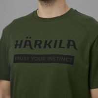 Комплект от две тениски Harkila - Logo, в цвят Duffel green/Phantom, снимка 6 - Екипировка - 45337600