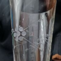 Високи чаши от соца Калиево стъкло, снимка 2 - Чаши - 45405433