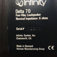 Infinity Delta 70 , снимка 12 - Тонколони - 45243124