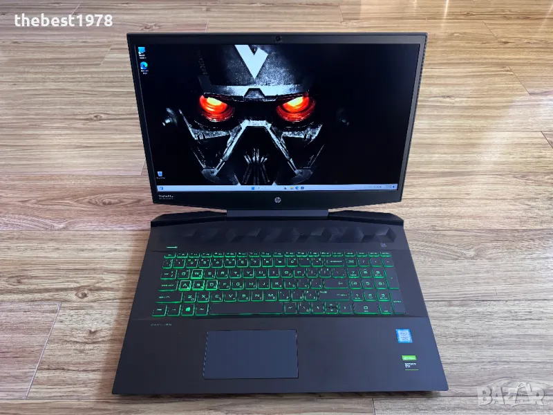 17.3 144Hz HP Gaming`i7-9750H/32GB DDR4/512GB NVMe/Nvidia GTX 1660Ti-6GB/Бат 4ч, снимка 1