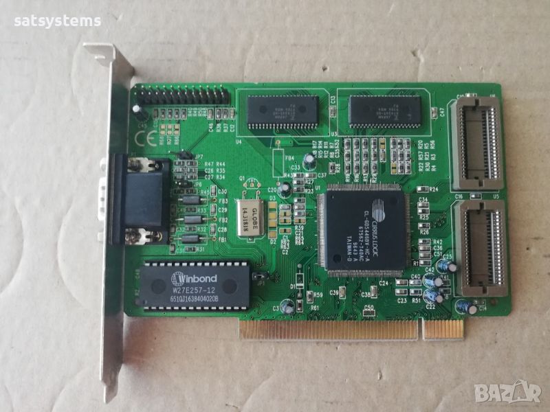 Видео карта Cirrus Logic CL-GD5446BV 1MB PCI, снимка 1