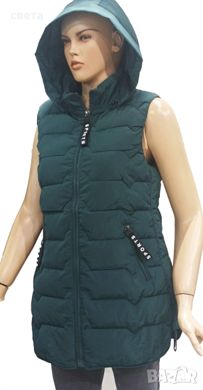 Зелен дамски елек, снимка 1