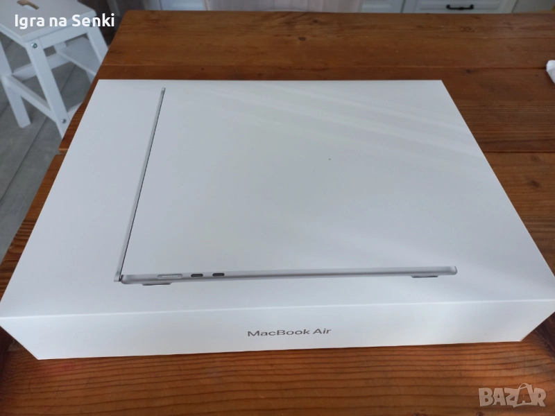 MacBook Air 15″ M4 , 10C CPU, 10C GPU, 16GB памет, 256GB SSD, Silver, снимка 1