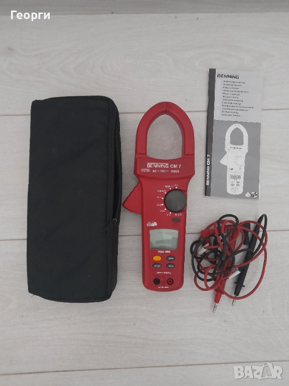 BENNING CM 7 амперклещи, снимка 1
