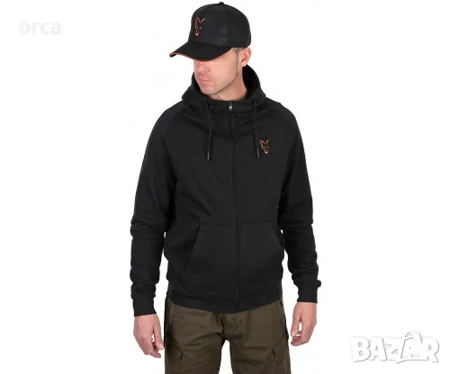 Суичър Fox Collection LW Hoody Black & Orange, снимка 1