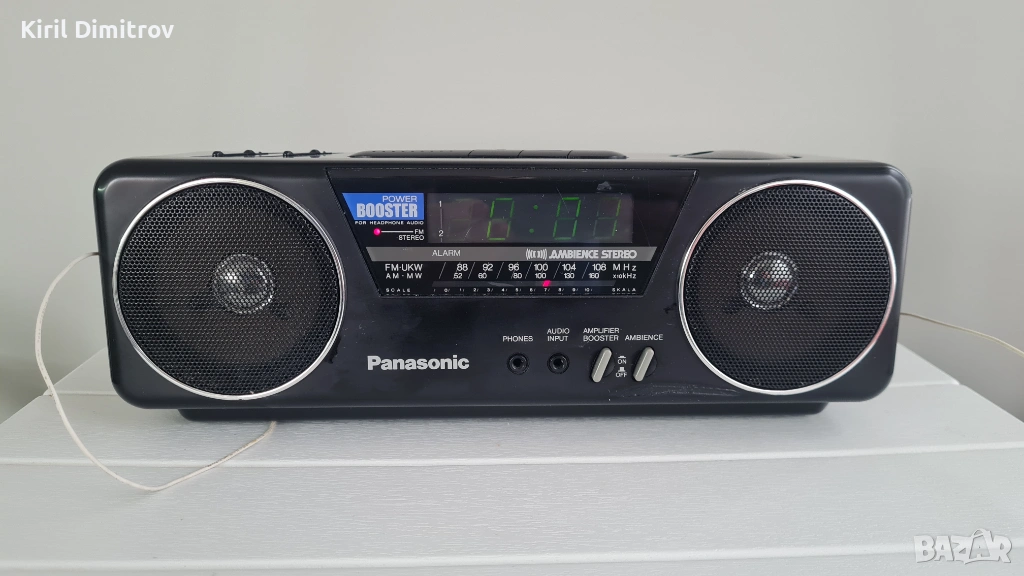Panasonic RC-X210 – стерео радио с часовник и аларма, снимка 1