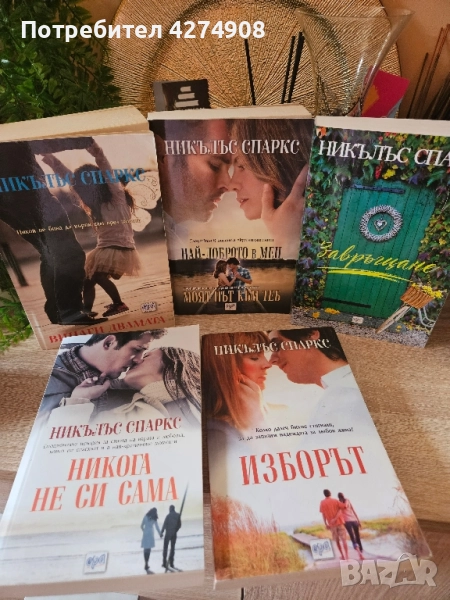 Никалъс Спаркс книги от 7 до 45лв, снимка 1