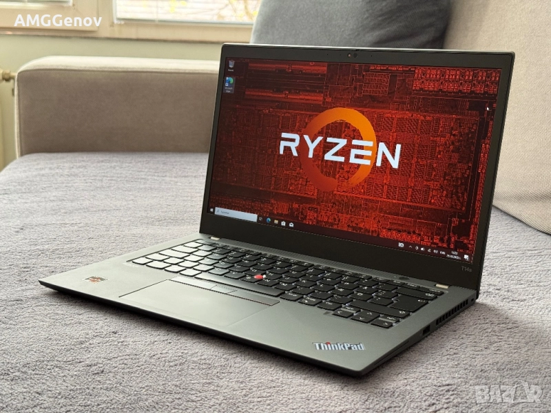 14'FHD IPS Touch/Ryzen 5 Pro-5650u/Thinkpad T14s Gen 2/16GB DDR4/256GB, снимка 1