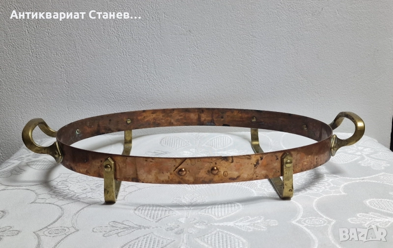 Медна поставка за топло сервиране , снимка 1