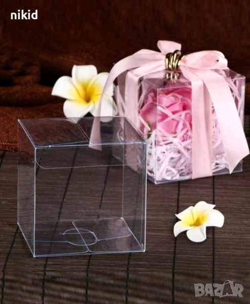 5 см кутия прозрачна кутии кутийки за подарък декорация сувенир , снимка 1