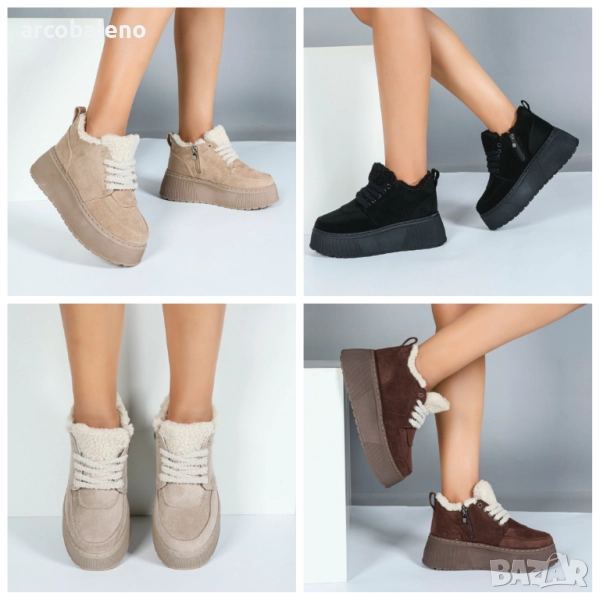 Дамски високи маратонки, 4цвята , снимка 1