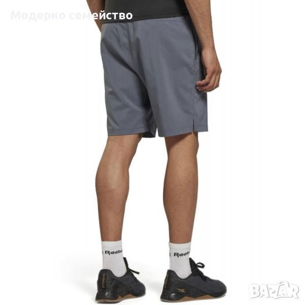 Мъжки къси панталони reebok workout ready woven shorts grey   l, снимка 1