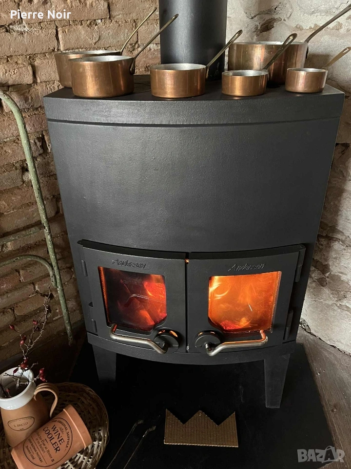 Скандинавска чугунена печка , снимка 1