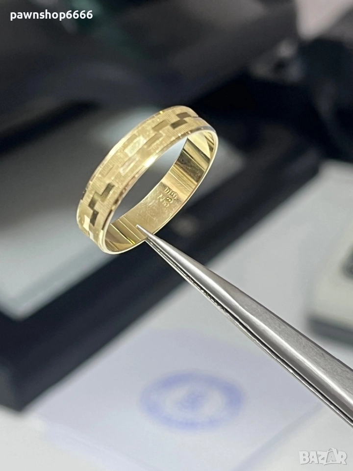 Златен пръстен 14К - Златна халка , снимка 1