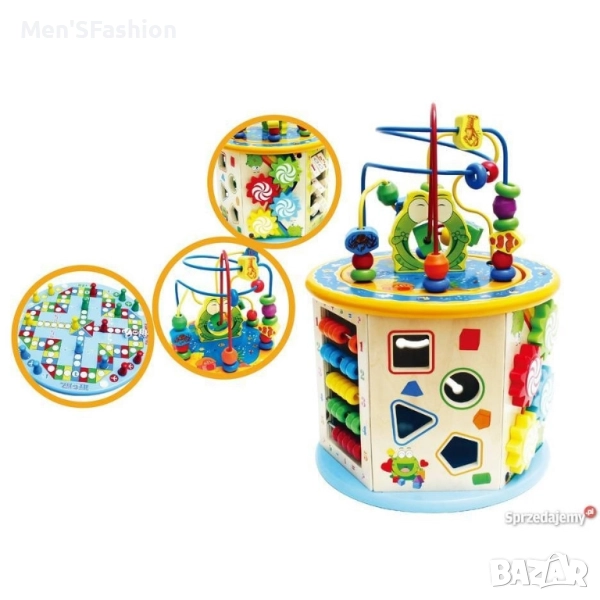 Интерактивна дървена играчка 8 в 1, снимка 1