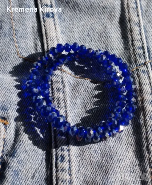 Сетове от 2 гривни от мъниста от стъкло. Бижута Луди гъби. Ръчна изработка., снимка 1