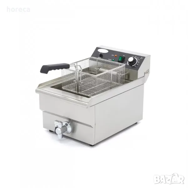 Фритюрник 16 л - с кран, студена зона и регулируем термостат, снимка 1