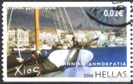 Клеймована марка Лодка 2008 от Гърция, снимка 1