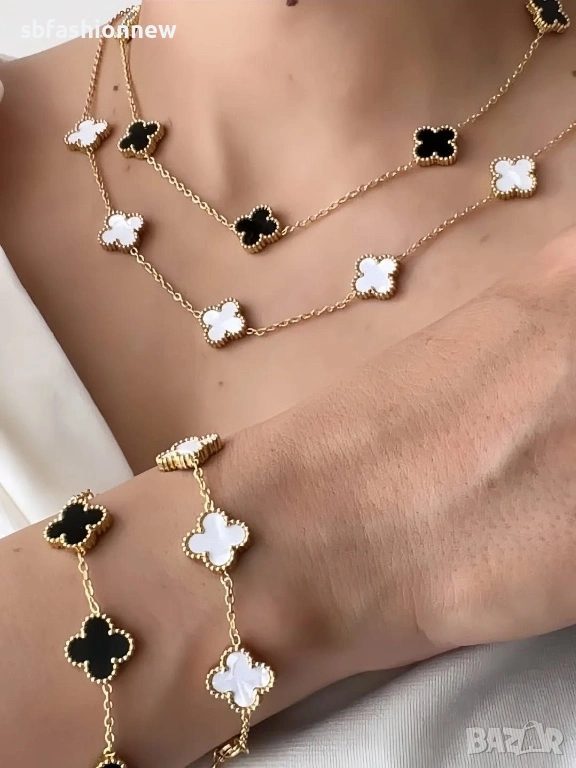 Van Cleef гердан с 5 детелинки, снимка 1